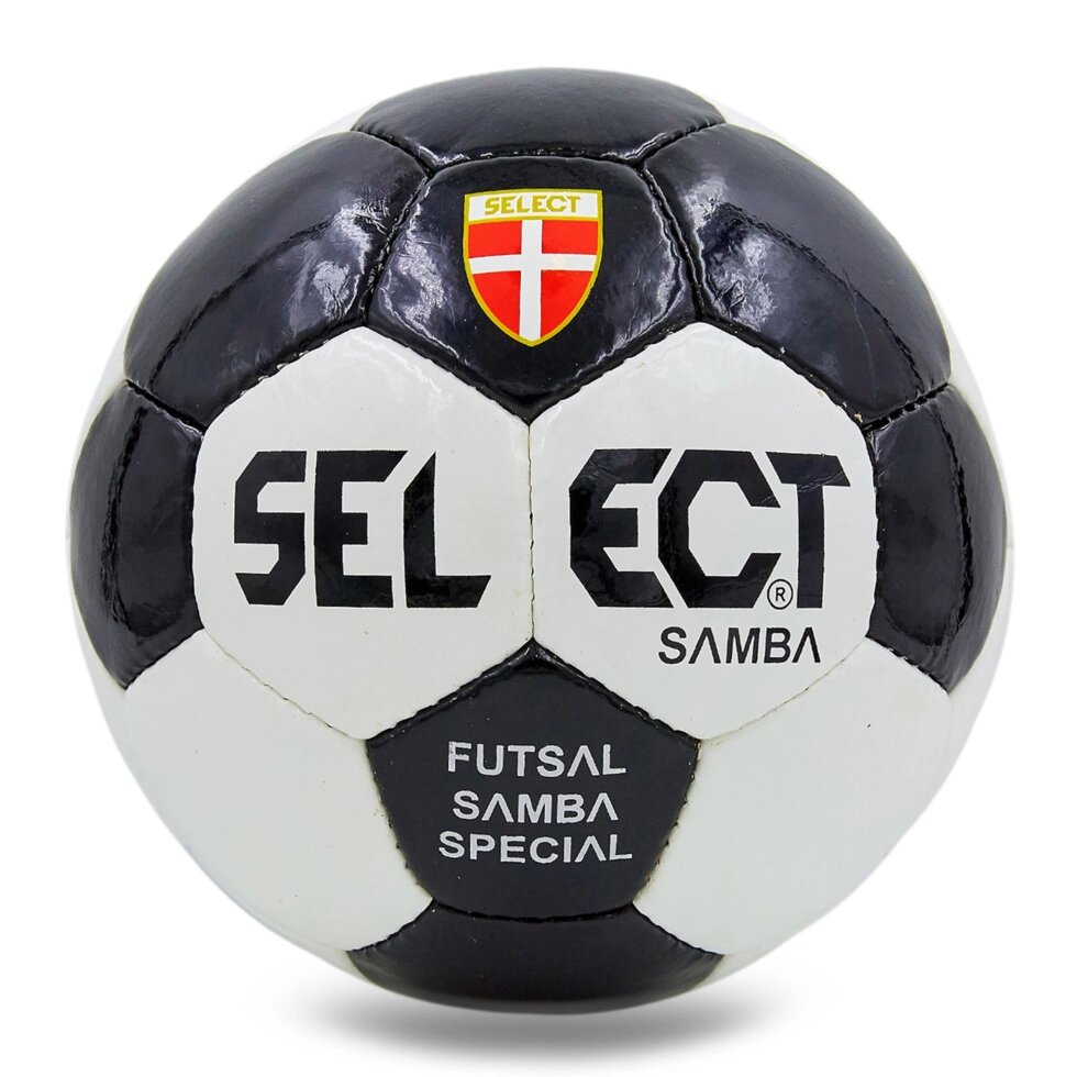 М'яч для футзалу №4 ламін. ST SAMBA SPECIAL ST-6521 (5 сл., зшитий вручну) (білий-чорний) від компанії Спортивний інтернет - магазин "One Sport" - фото 1