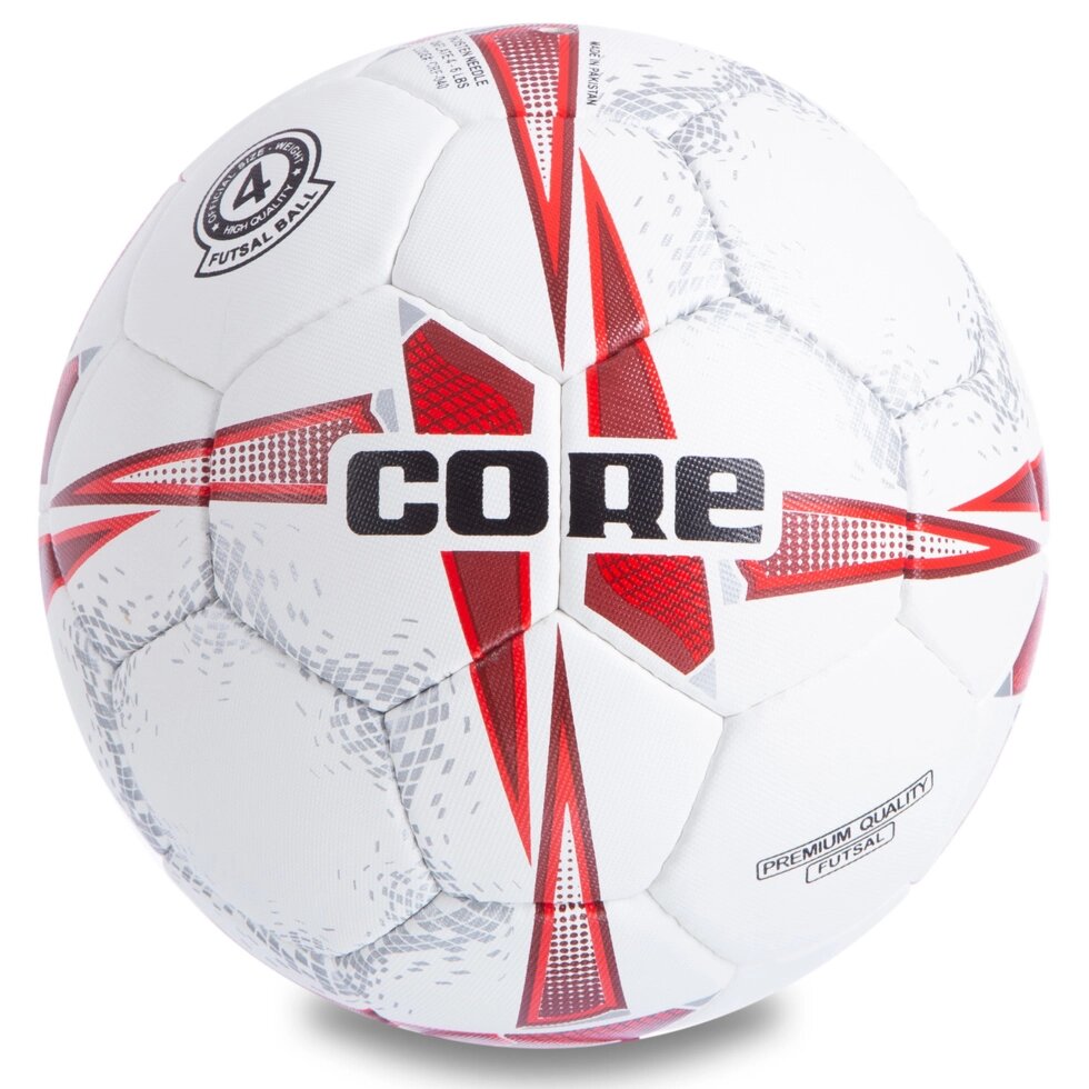 М'яч для футзалу №4 PU CORE PREMIUM QUALITY CRF-040 (5 сл., зшитий вручну) від компанії Спортивний інтернет - магазин "One Sport" - фото 1