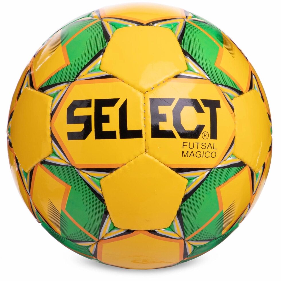 М'яч для футзалу SELECT FUTSAL MAGIO SHINY FB-4804 №4 жовтий-зелений від компанії Спортивний інтернет - магазин "One Sport" - фото 1