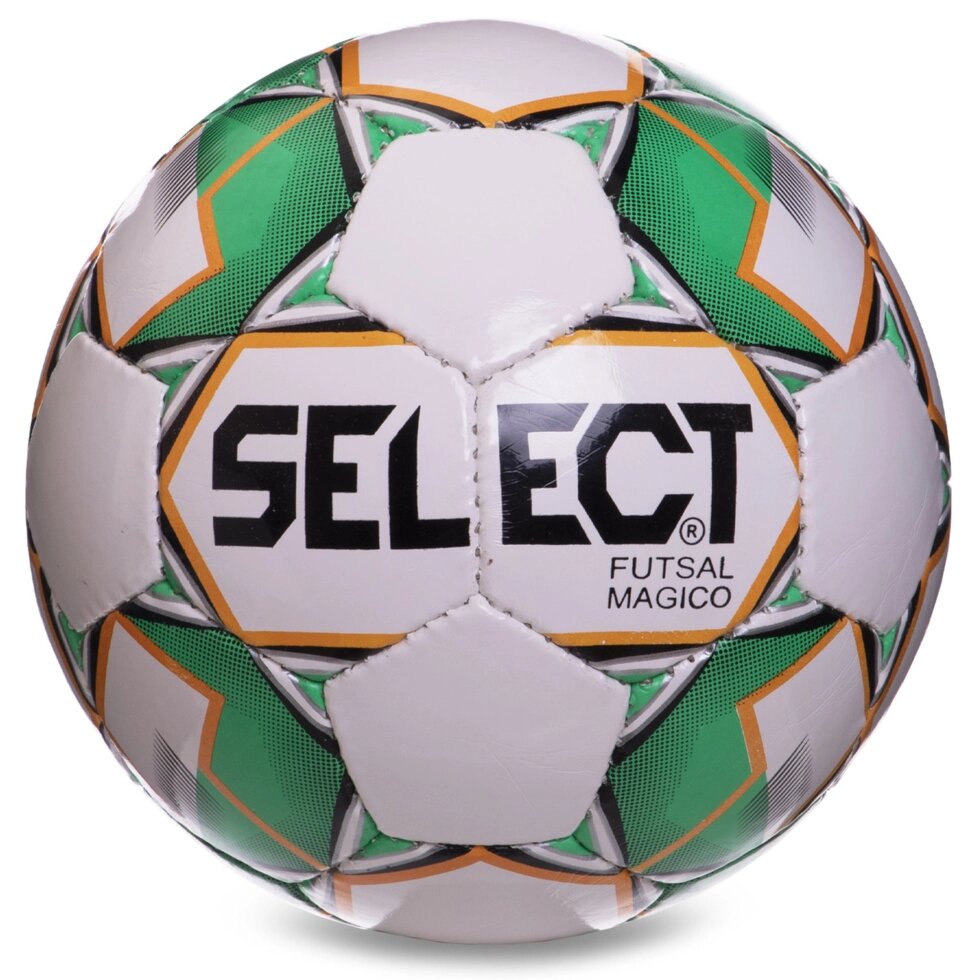 М'яч для футзалу SELECT MAGICO GRAIN FB-2994 №4 білий-зелений від компанії Спортивний інтернет - магазин "One Sport" - фото 1