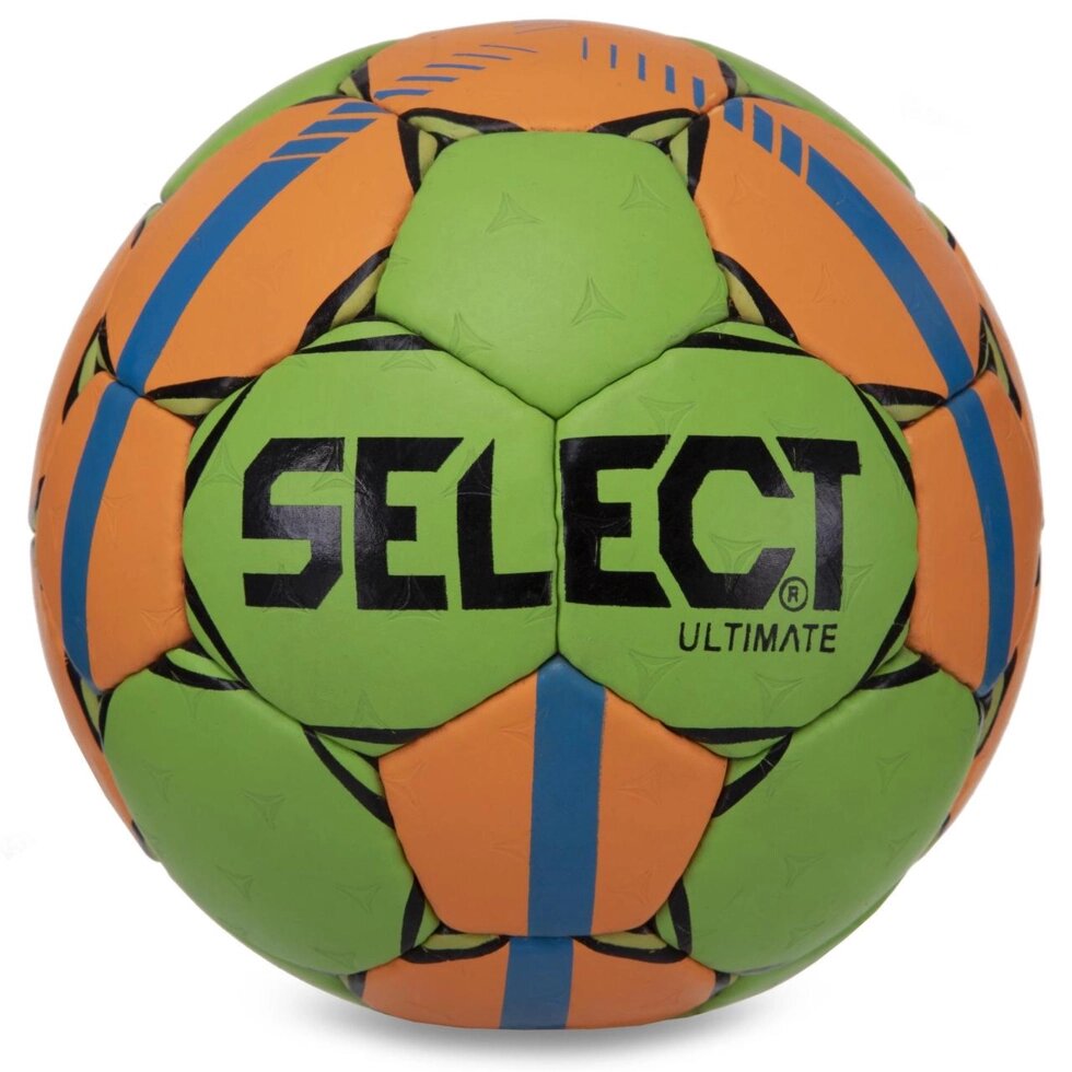 М'яч для гандбола SELECT HB-3663-2 No2 PVC синій-жовтогарячий від компанії Спортивний інтернет - магазин "One Sport" - фото 1