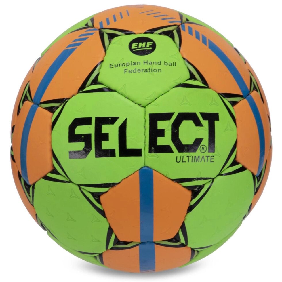 М'яч для гандбола SELECT HB-3663-3 No3 PVC синій-жовтогарячий від компанії Спортивний інтернет - магазин "One Sport" - фото 1