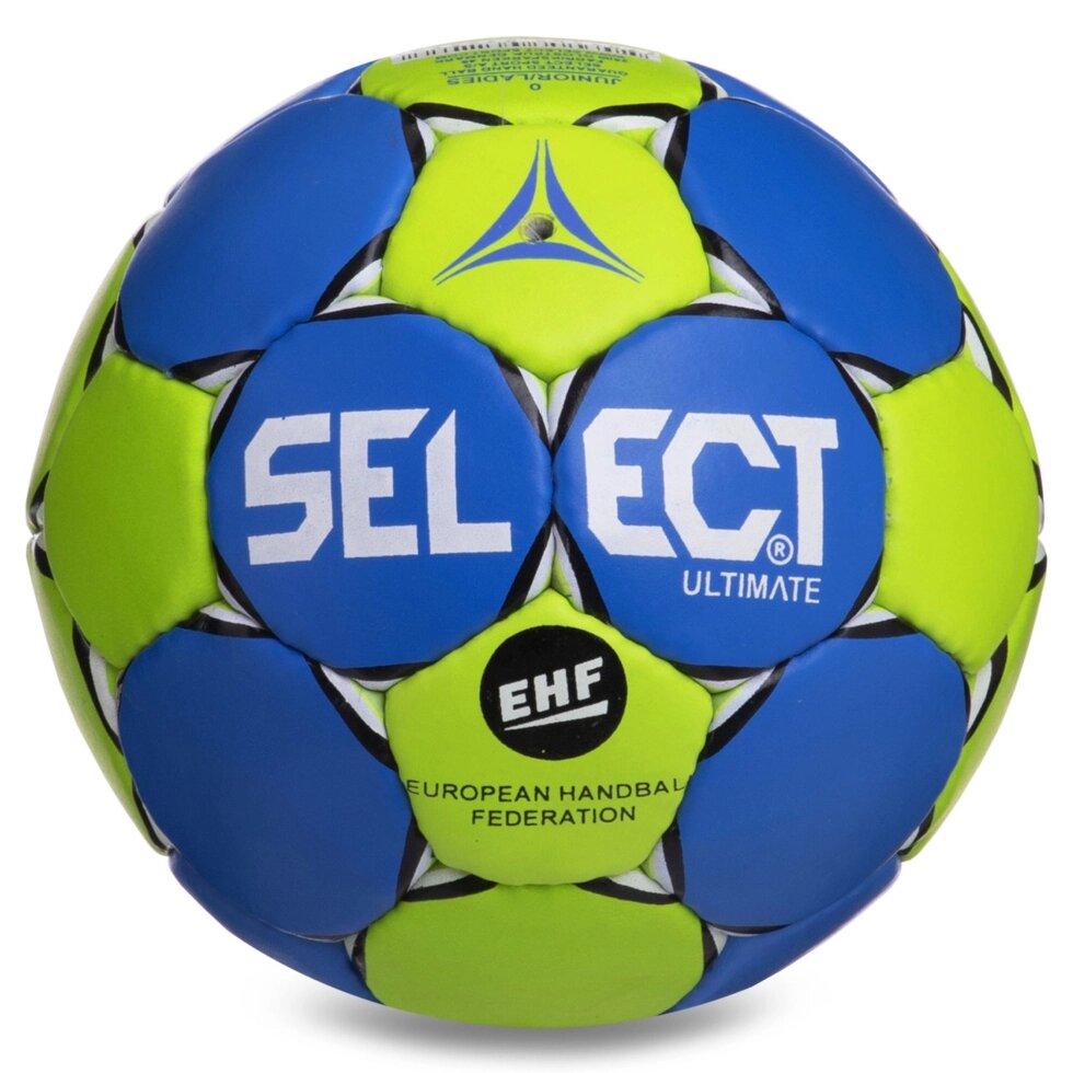 М'яч для гандболу SELECT HB-3655-0 №0 PVC синій-зелений від компанії Спортивний інтернет - магазин "One Sport" - фото 1