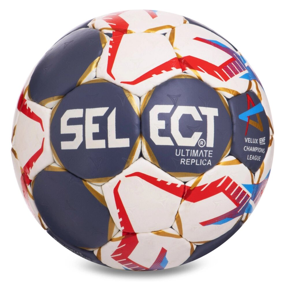 М'яч для гандболу SELECT HB-3657-2 №2 PVC білий-чорний-червоний від компанії Спортивний інтернет - магазин "One Sport" - фото 1