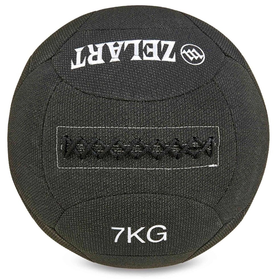 М'яч для кроссфита набивний в кевларовой оболонці 7кг Zelart WALL BALL FI-7224-7 (кевлар, наповнювач-метал. від компанії Спортивний інтернет - магазин "One Sport" - фото 1