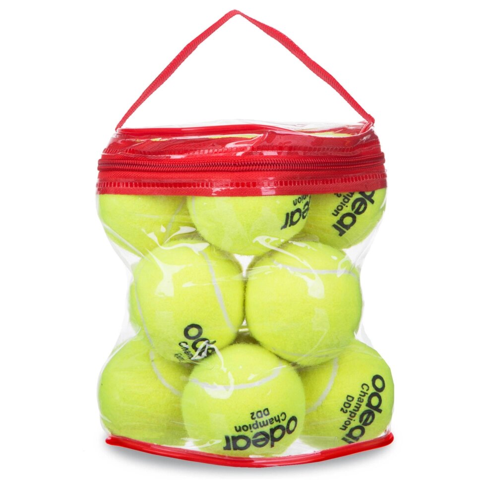 М'яч для великого тенісу (12шт) ODEAR SILVER BT-1780 (PVC сумка) від компанії Спортивний інтернет - магазин "One Sport" - фото 1