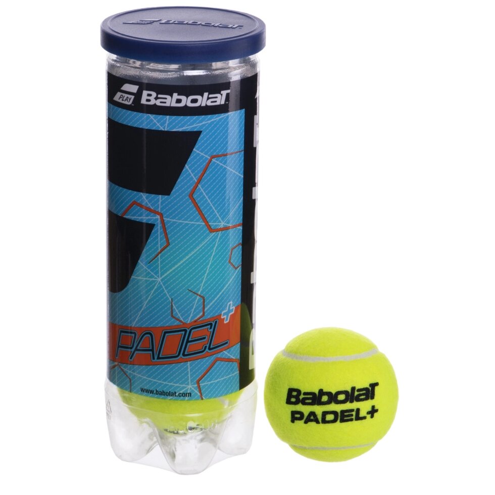 М'яч для великого тенісу BABOLAT PADEL X3 YELLOW BB501045-113 3шт салатовий від компанії Спортивний інтернет - магазин "One Sport" - фото 1