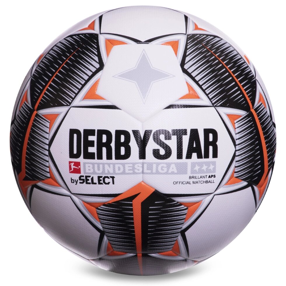 М'яч футбольний DERBYSTAR FB-2883№5 PU клеєний кольори в асортименті від компанії Спортивний інтернет - магазин "One Sport" - фото 1