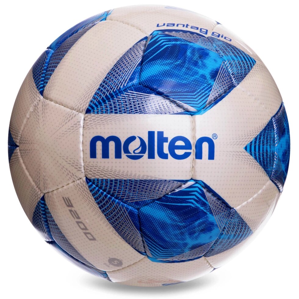 М'яч футбольний MOLTEN F5A3200 №5 PU синій від компанії Спортивний інтернет - магазин "One Sport" - фото 1