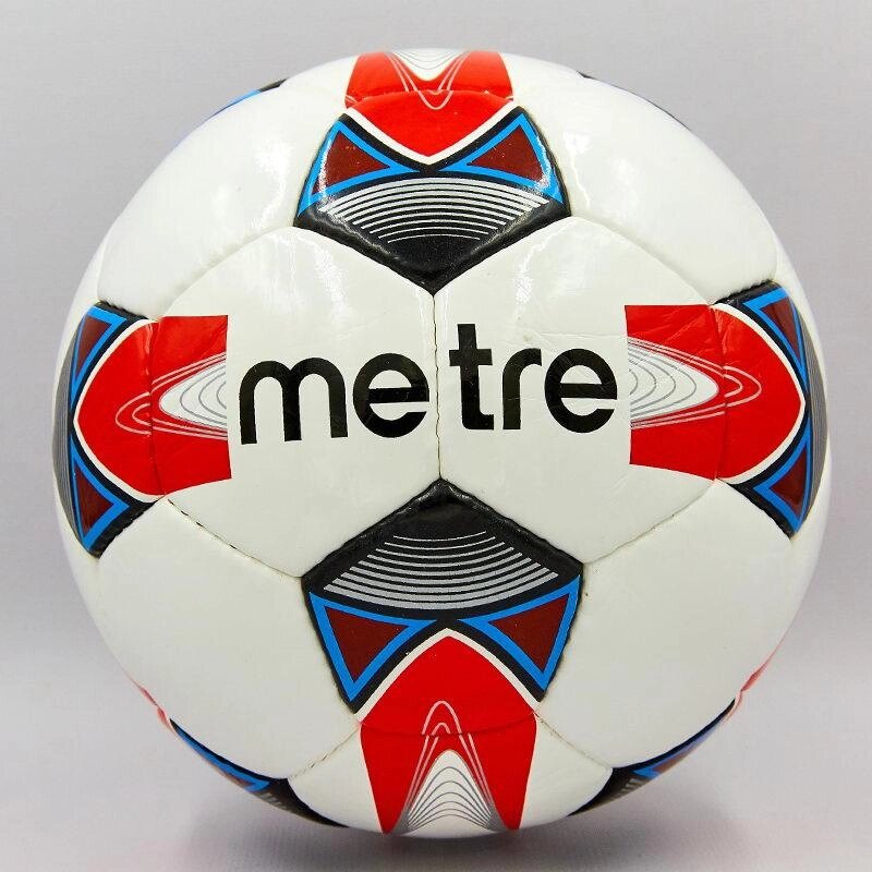 М'яч футбольний №4 PU ламін. METRE 1733,1734,1735 (№5, 5 сл., зшитий вручну, кольори в асортименті) від компанії Спортивний інтернет - магазин "One Sport" - фото 1