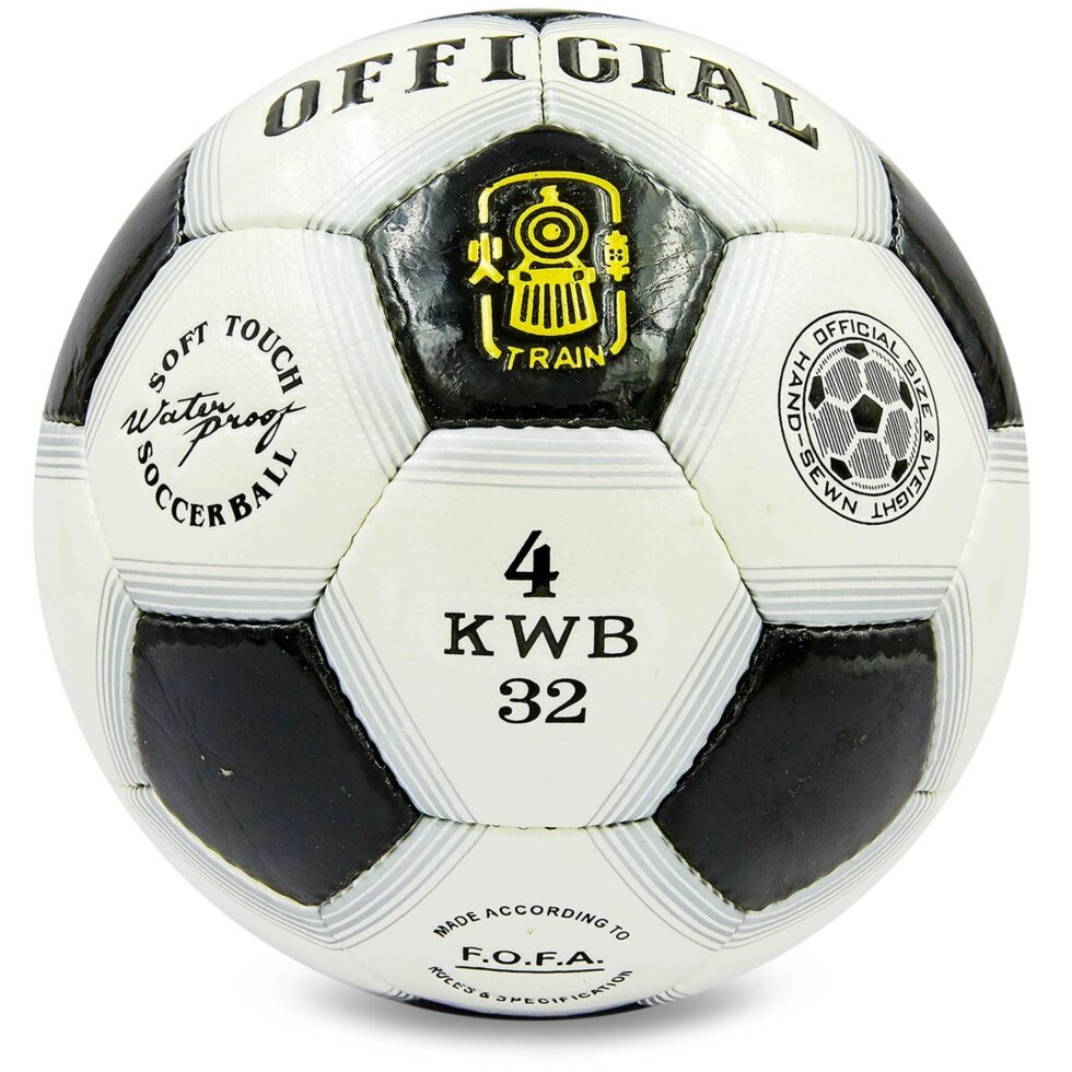 М'яч футбольний №4 PU ламін. OFFICIAL FB-0170 кольори в асортименті (№4, 5 сл., зшитий вручну) від компанії Спортивний інтернет - магазин "One Sport" - фото 1