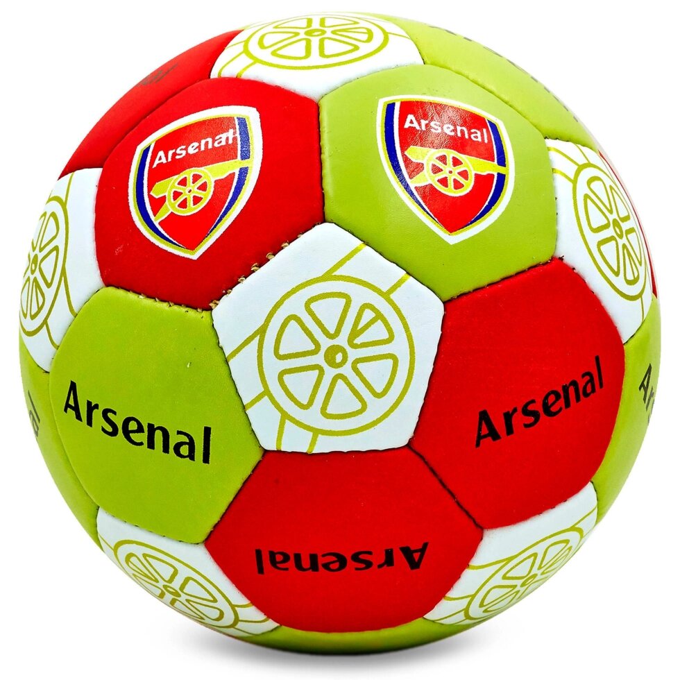 М'яч футбольний №5 Гриппи 5сл. ARSENAL FB-0047-108 (№5, 5 сл., зшитий вручну) від компанії Спортивний інтернет - магазин "One Sport" - фото 1