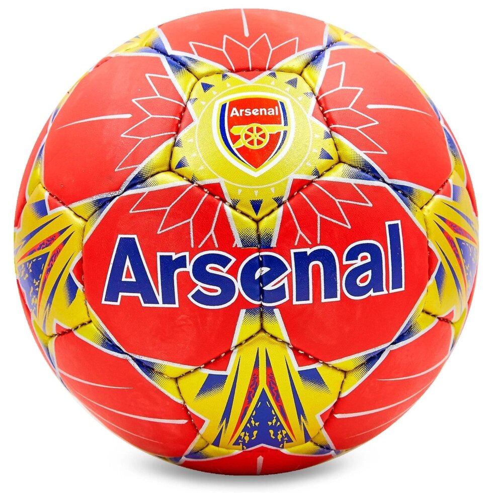 М'яч футбольний №5 Гриппи 5сл. ARSENAL FB-6688 (№5, 5 сл., зшитий вручну) від компанії Спортивний інтернет - магазин "One Sport" - фото 1