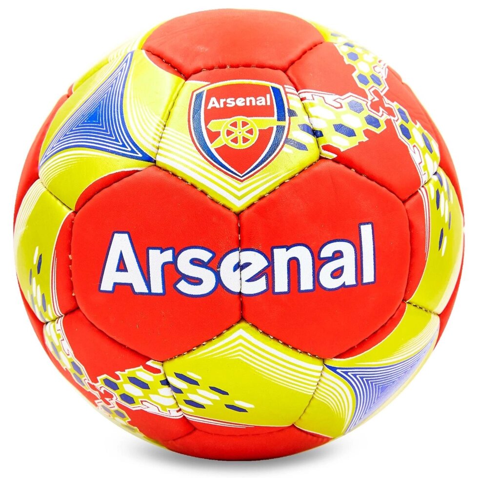 М'яч футбольний №5 Гриппи 5сл. ARSENAL FB-6708 (№5, 5 сл., зшитий вручну) від компанії Спортивний інтернет - магазин "One Sport" - фото 1