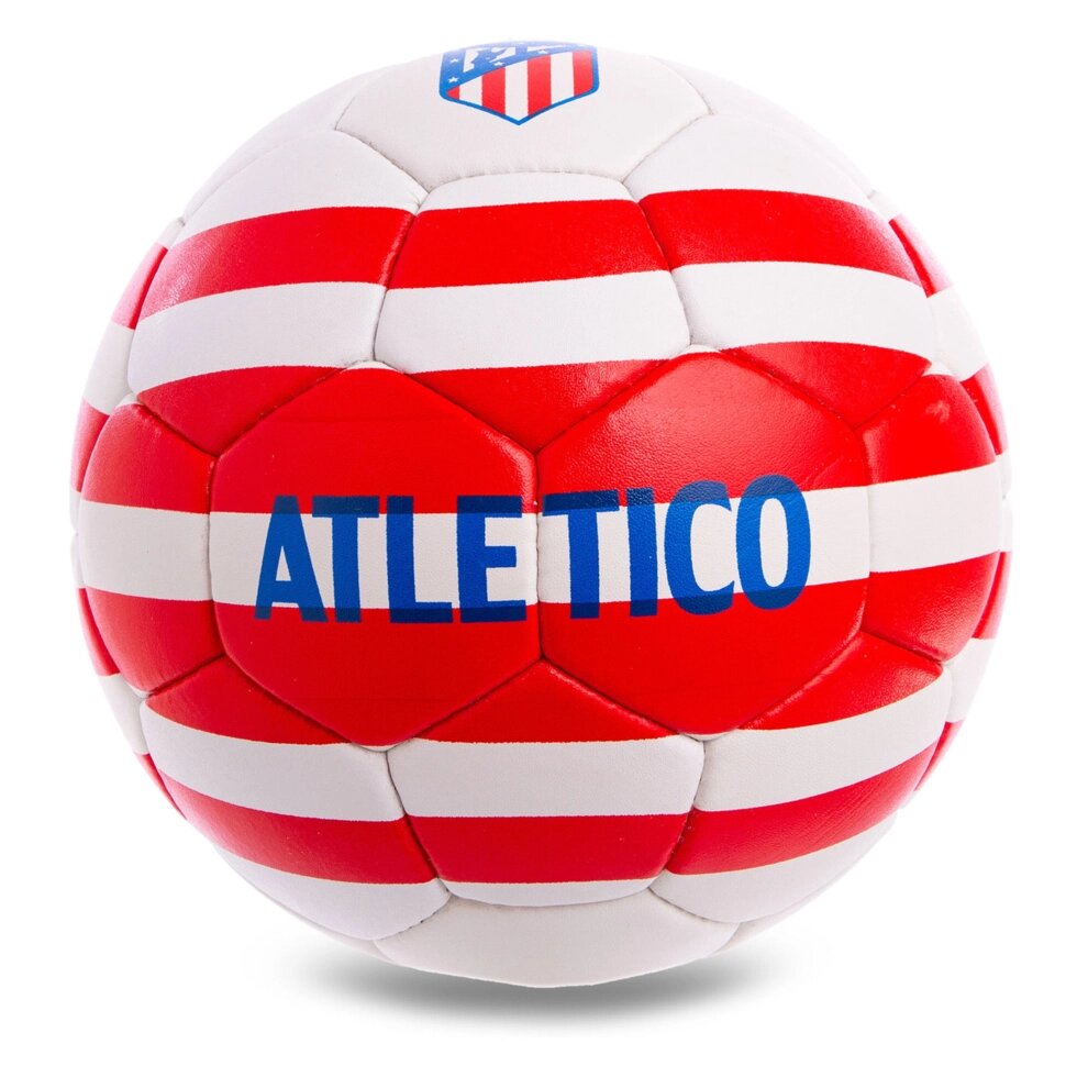 М'яч футбольний №5 Гриппи 5сл. ATLETICO MADRID FB-0587 (№5, 5 сл., зшитий вручну) від компанії Спортивний інтернет - магазин "One Sport" - фото 1