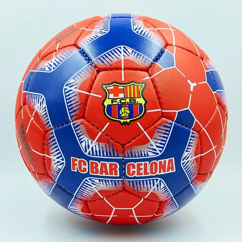 М'яч футбольний №5 Гриппи 5сл. BARCELONA FB-0119 (№5, 5 сл., зшитий вручну) від компанії Спортивний інтернет - магазин "One Sport" - фото 1