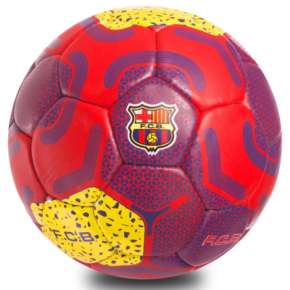 М'яч футбольний №5 Гриппи 5сл. BARCELONA FB-0686 (№5, 5 сл., зшитий вручну) від компанії Спортивний інтернет - магазин "One Sport" - фото 1
