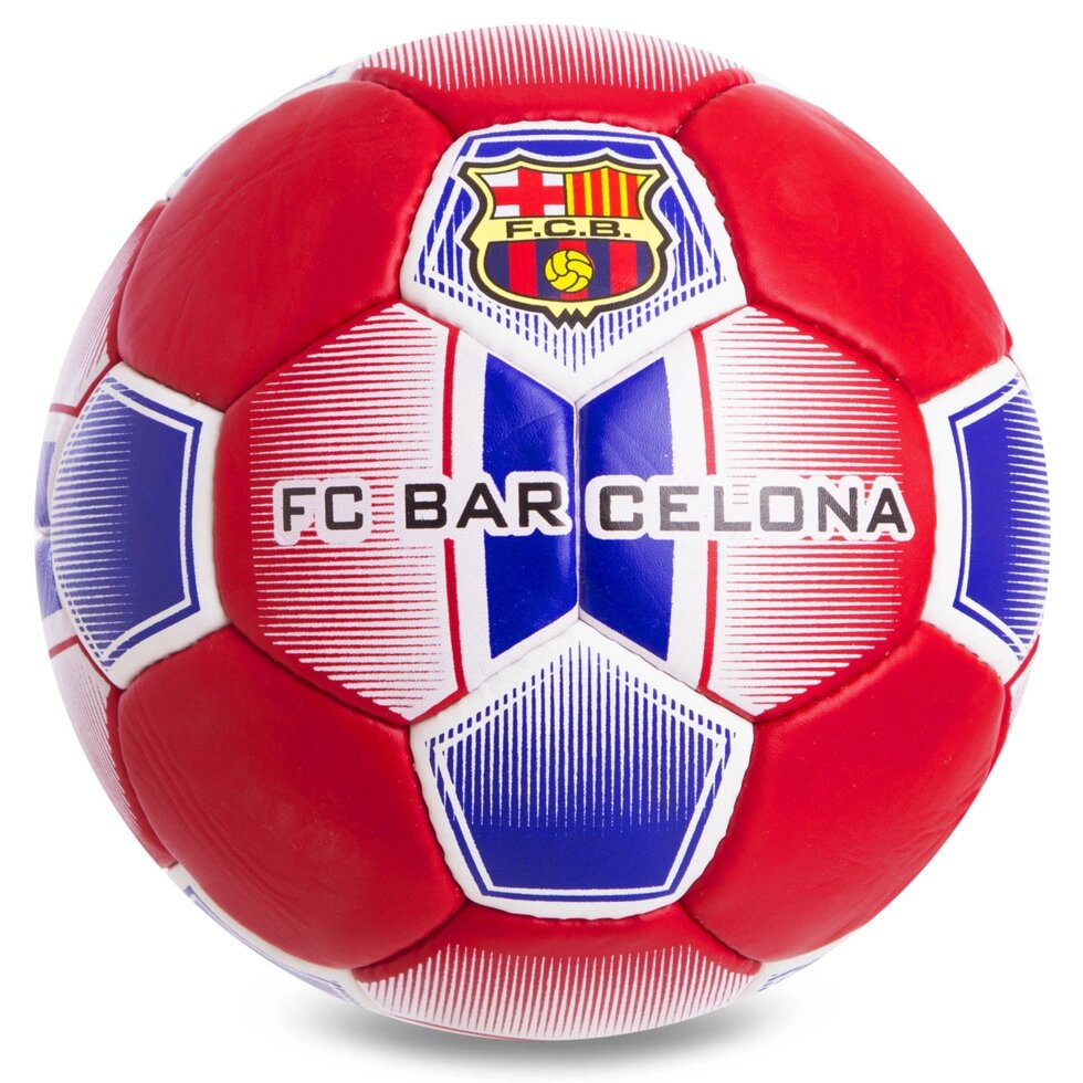 М'яч футбольний №5 Гриппи 5сл. BARCELONA FB-0760 (№5, 5 сл., зшитий вручну) від компанії Спортивний інтернет - магазин "One Sport" - фото 1