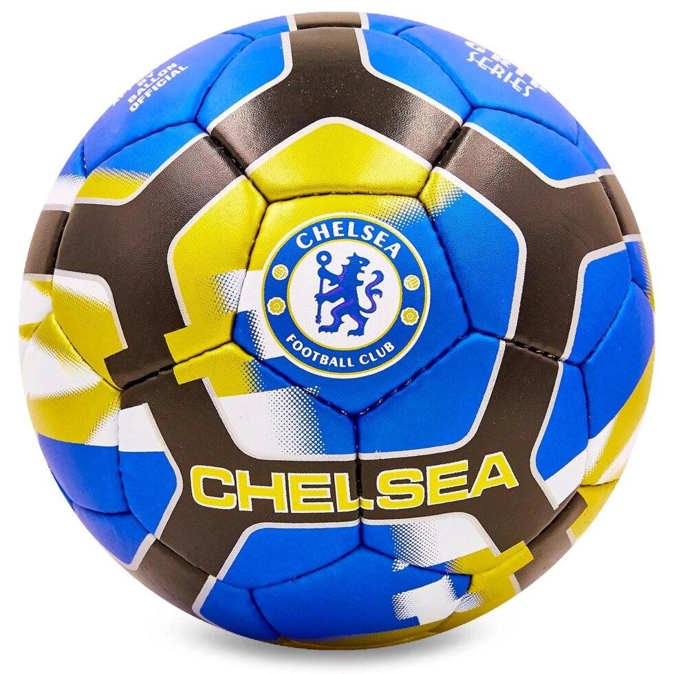 М'яч футбольний №5 Гриппи 5сл. CHELSEA FB-6698 (№5, 5 сл., зшитий вручну) від компанії Спортивний інтернет - магазин "One Sport" - фото 1