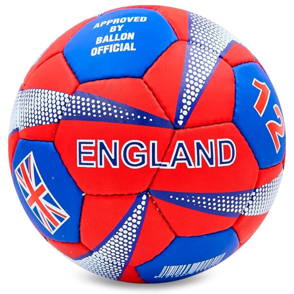 М'яч футбольний №5 Гриппи 5сл. ENGLAND FB-0047-755 (№5, 5 сл., зшитий вручну) від компанії Спортивний інтернет - магазин "One Sport" - фото 1