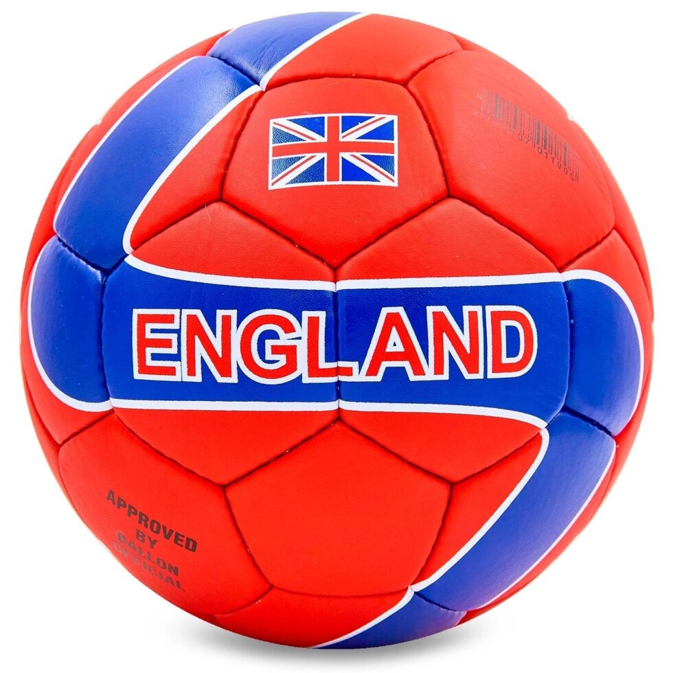 М'яч футбольний №5 Гриппи 5сл. ENGLAND FB-0047-756 (№5, 5 сл., зшитий вручну) від компанії Спортивний інтернет - магазин "One Sport" - фото 1