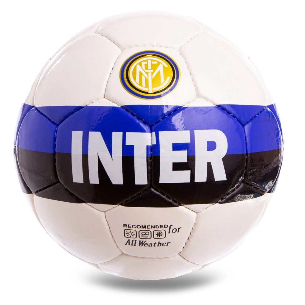 М'яч футбольний №5 Гриппи 5сл. INTER FB-2134 (№5, 5 сл., зшитий вручну) від компанії Спортивний інтернет - магазин "One Sport" - фото 1