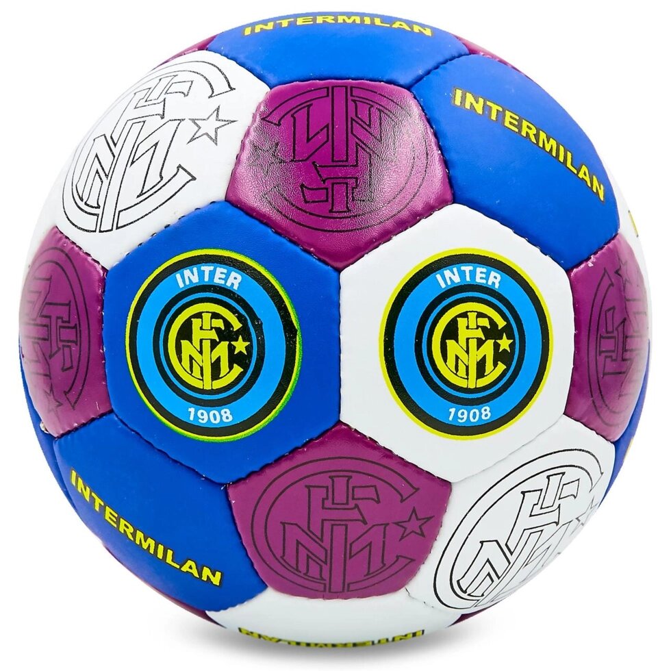 М'яч футбольний №5 Гриппи 5сл. INTER MILAN FB-0047-127 (№5, 5 сл., зшитий вручну) від компанії Спортивний інтернет - магазин "One Sport" - фото 1