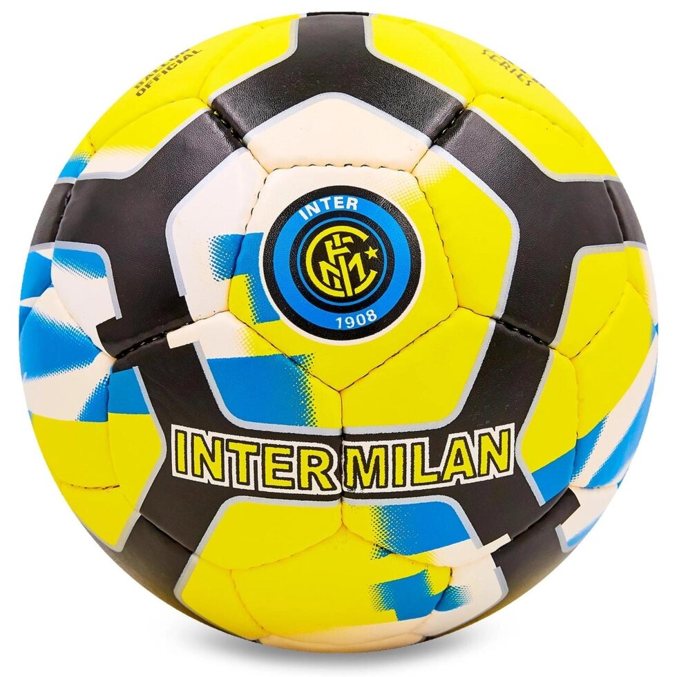 М'яч футбольний №5 Гриппи 5сл. INTER MILAN FB-6681 (№5, 5 сл., зшитий вручну) від компанії Спортивний інтернет - магазин "One Sport" - фото 1