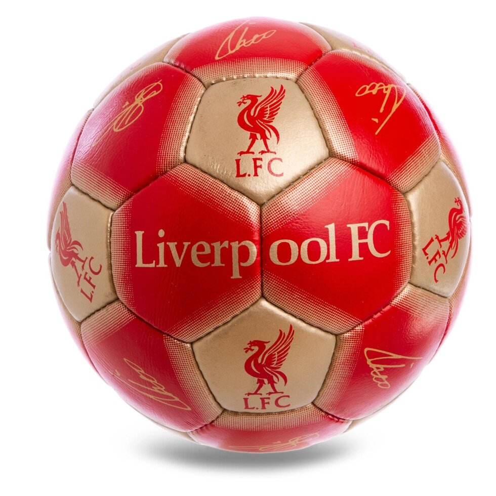 М'яч футбольний №5 Гриппи 5сл. LIVERPOOL FB-0616 (№5, 5 сл., зшитий вручну) від компанії Спортивний інтернет - магазин "One Sport" - фото 1