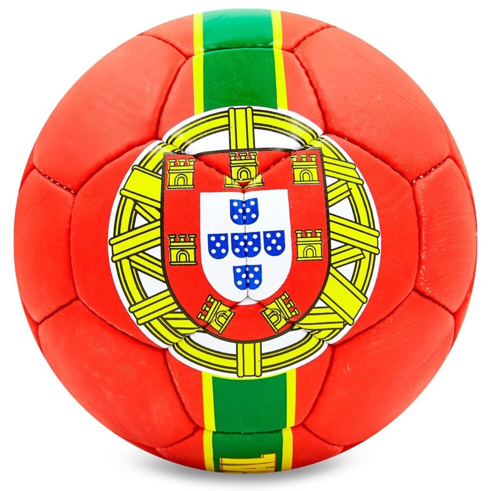 М'яч футбольний №5 Гриппи 5сл. PORTUGAL FB-6723 (№5, 5 сл., зшитий вручну) від компанії Спортивний інтернет - магазин "One Sport" - фото 1