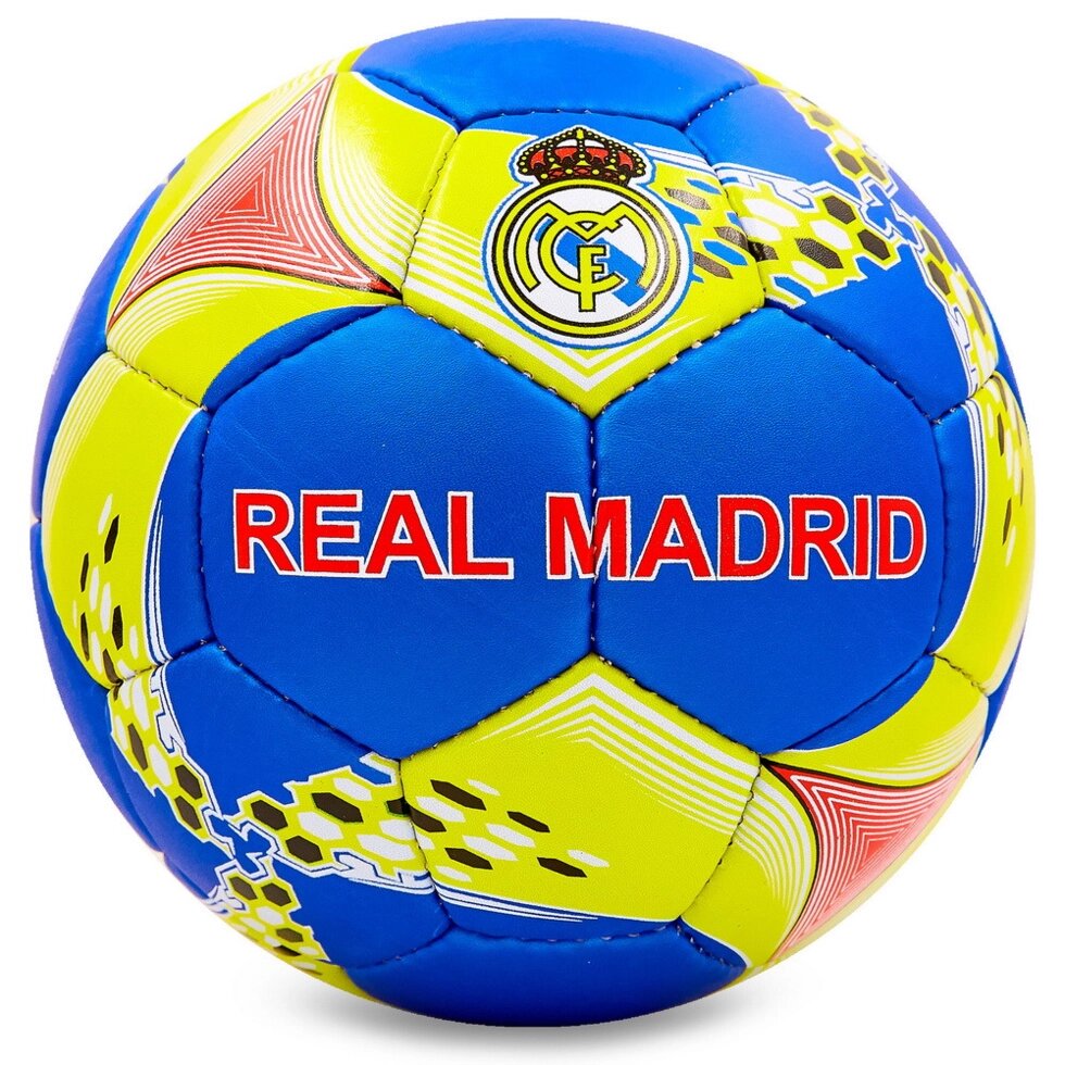 М'яч футбольний №5 Гриппи 5сл. REAL MADRID FB-6709 (№5, 5 сл., зшитий вручну) від компанії Спортивний інтернет - магазин "One Sport" - фото 1
