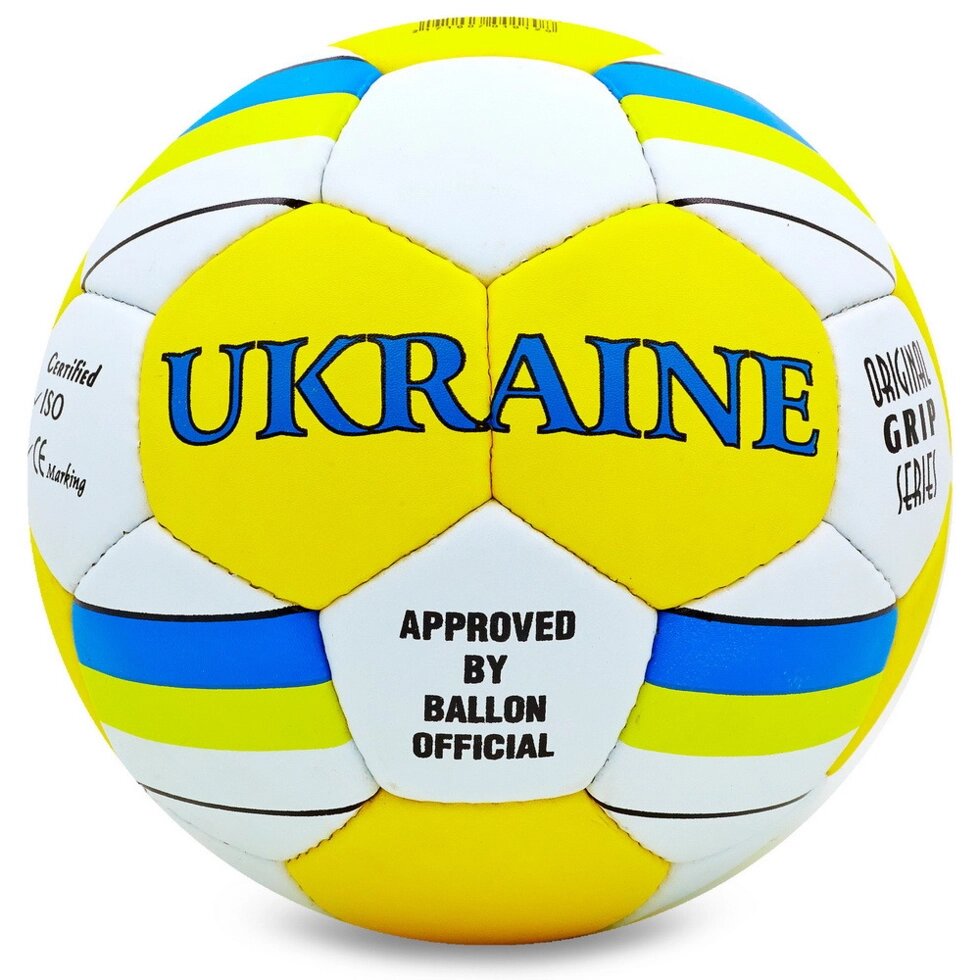 М'яч футбольний №5 Гриппи 5сл. UKRAINE FB-0047-136 (№5, 5 сл., зшитий вручну) від компанії Спортивний інтернет - магазин "One Sport" - фото 1
