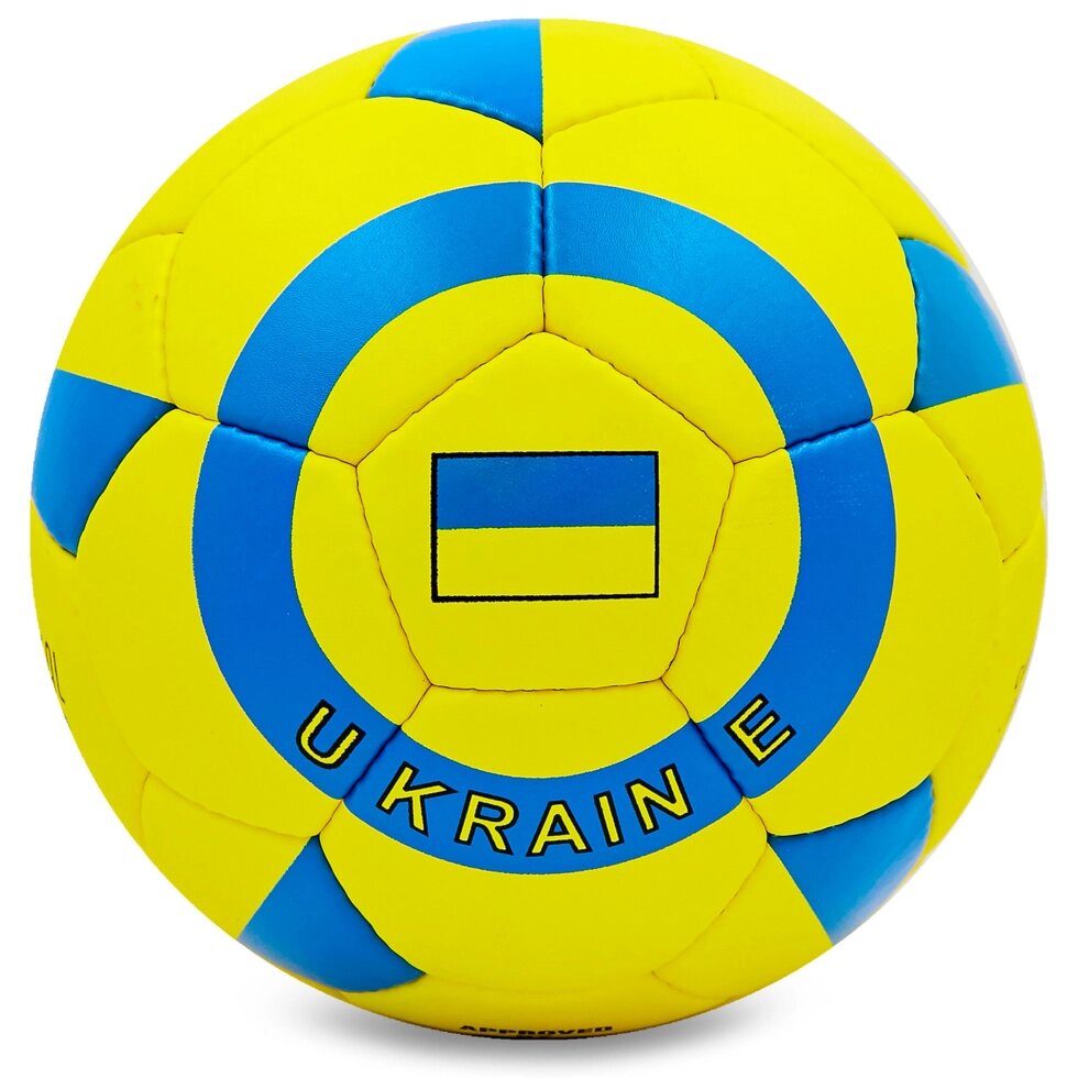 М'яч футбольний №5 Гриппи 5сл. UKRAINE FB-0047-767 (№5, 5 сл., зшитий вручну) від компанії Спортивний інтернет - магазин "One Sport" - фото 1