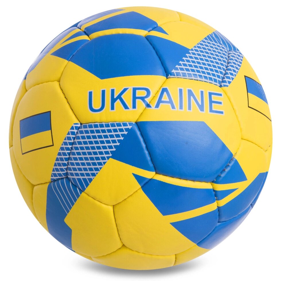 М'яч футбольний №5 Гриппи 5сл. UKRAINE FB-0745 (№5, 5 сл., зшитий вручну) від компанії Спортивний інтернет - магазин "One Sport" - фото 1