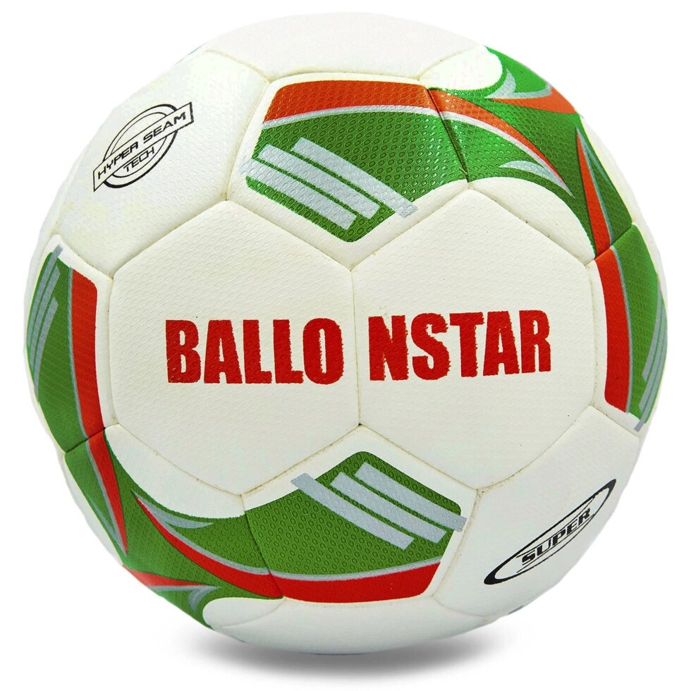 М'яч футбольний №5 PU HYDRO TECHNOLOGY BALLONSTAR FB-0177 кольори в асортименті (№5, 5 сл., зшитий вручну) від компанії Спортивний інтернет - магазин "One Sport" - фото 1