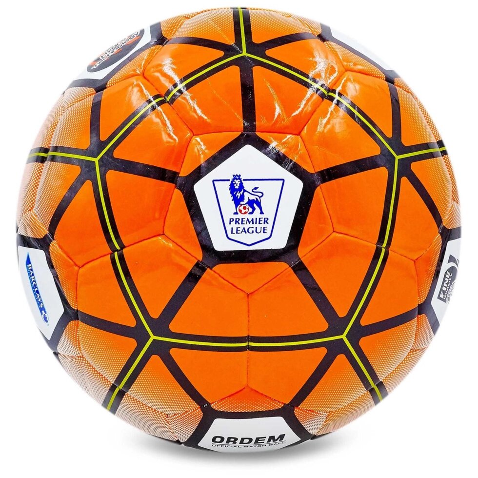 М'яч футбольний №5 PU HYDRO TECHNOLOGY SHINE PREMIER LEAGUE FB-5827 (№5, 5 сл., зшитий вручну) від компанії Спортивний інтернет - магазин "One Sport" - фото 1