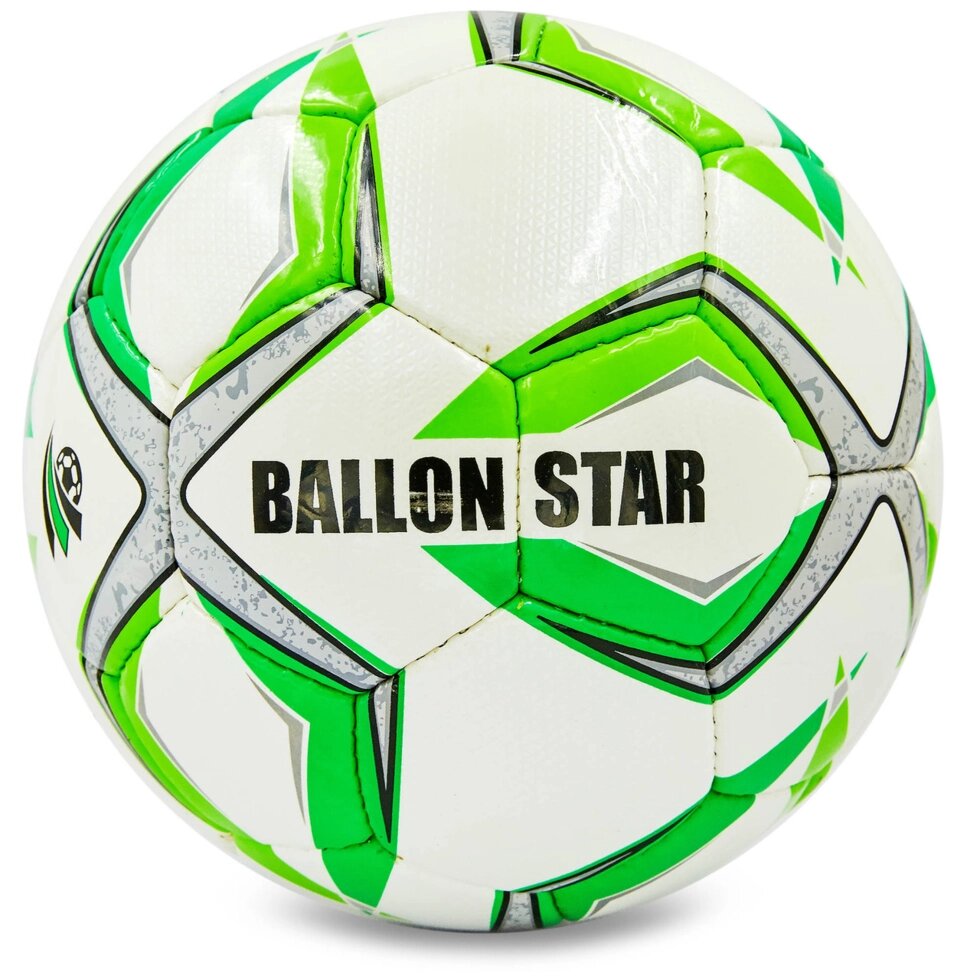 М'яч футбольний №5 PU ламін. BALLONSTAR FB-0166-1 (№5, 5 сл., зшитий вручну) від компанії Спортивний інтернет - магазин "One Sport" - фото 1