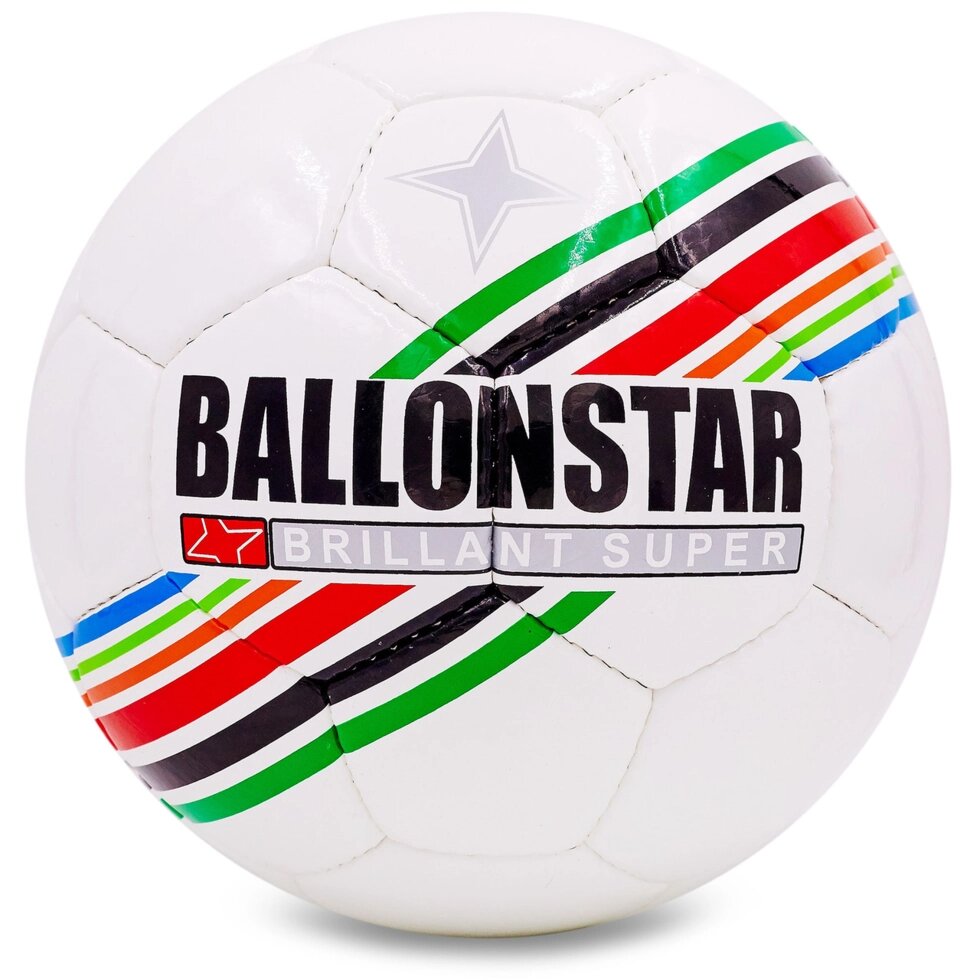 М'яч футбольний №5 PU ламін. BALLONSTAR FB-5415-1 (№5, 5 сл., зшитий вручну) від компанії Спортивний інтернет - магазин "One Sport" - фото 1