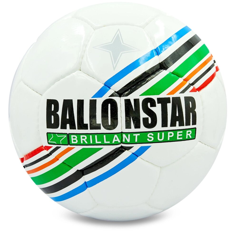 М'яч футбольний №5 PU ламін. BALLONSTAR FB-5415-2 (№5, 5 сл., зшитий вручну) від компанії Спортивний інтернет - магазин "One Sport" - фото 1
