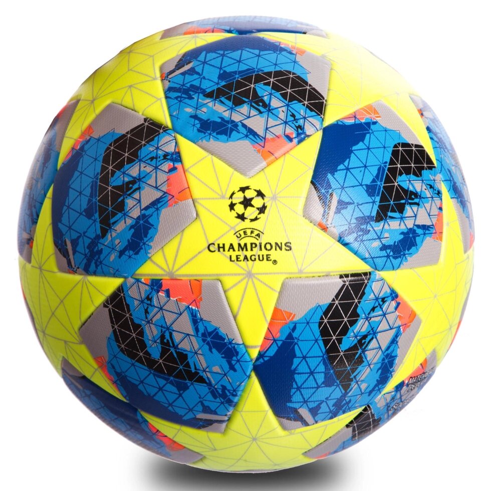 М'яч футбольний №5 PU ламін. Клеєний CHAMPIONS LEAGUE FB-0412 (№5, кольори в асортименті) від компанії Спортивний інтернет - магазин "One Sport" - фото 1