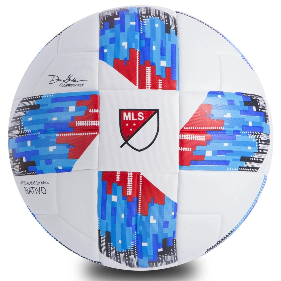 М'яч футбольний №5 PU ламін. Клеєний MLS 2018 FB-0448 (№5, кольори в асортименті) від компанії Спортивний інтернет - магазин "One Sport" - фото 1