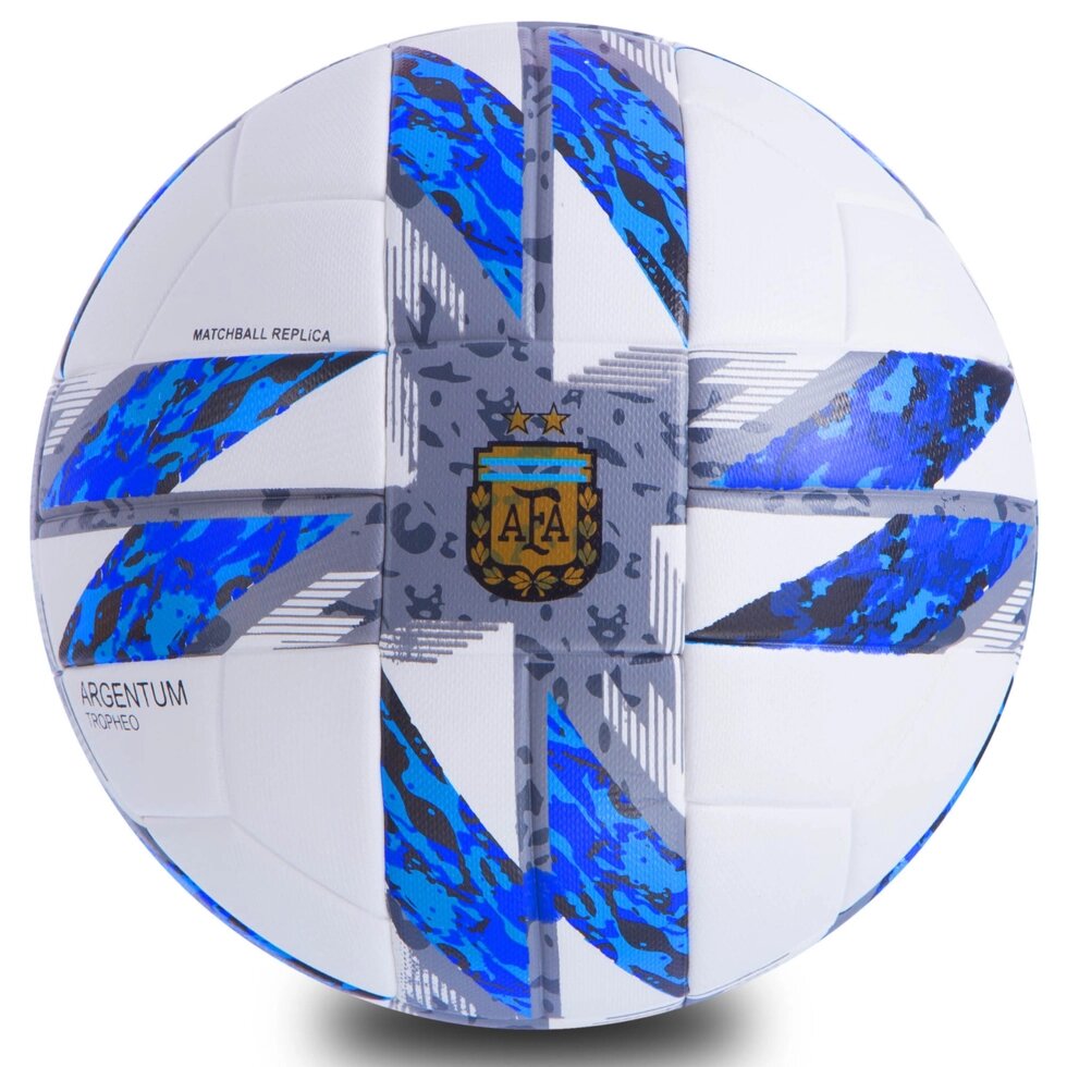 М'яч футбольний №5 PU ламін. Клеєний SUPERLIGA AFA 2018 FB-0449 (№5, кольори в асортименті) від компанії Спортивний інтернет - магазин "One Sport" - фото 1