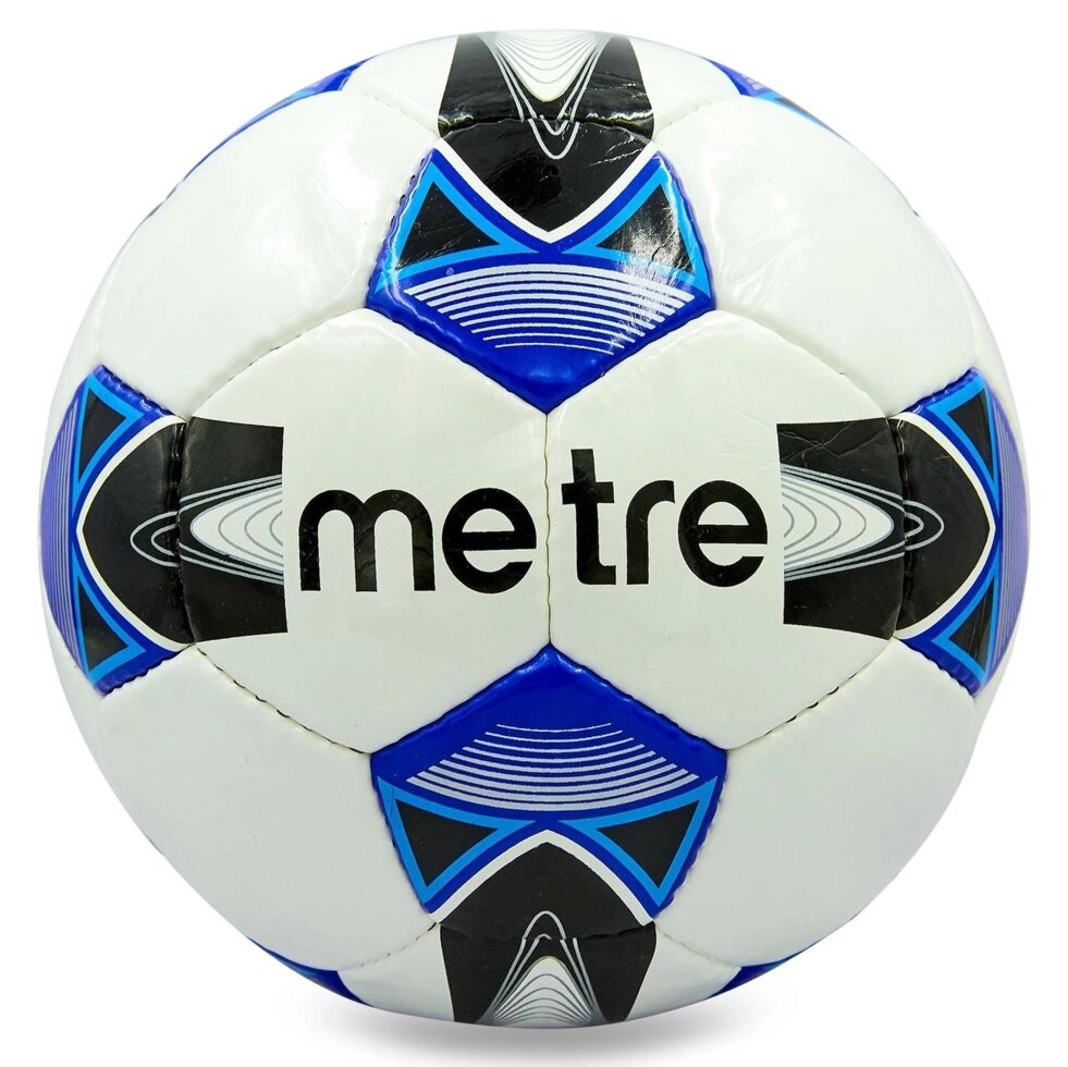 М'яч футбольний №5 PU ламін. METRE T-6045 (№5, 5 сл., зшитий вручну, кольори в асортименті) від компанії Спортивний інтернет - магазин "One Sport" - фото 1