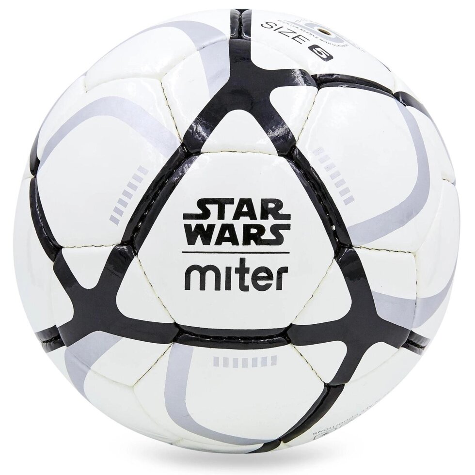 М'яч футбольний №5 PU ламін. MITER FB-7284 (5 сл., зшитий вручну) від компанії Спортивний інтернет - магазин "One Sport" - фото 1