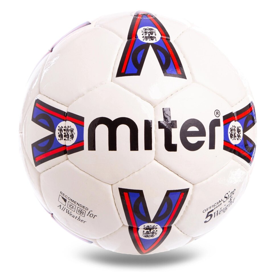М'яч футбольний №5 PU ламін. MITR FB-2143 (№5, 5 сл., зшитий вручну) від компанії Спортивний інтернет - магазин "One Sport" - фото 1
