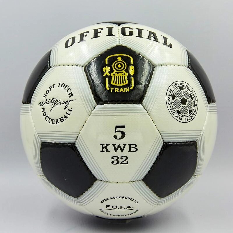 М'яч футбольний №5 PU ламін. OFFICIAL FB-0169-1 чорний (№5, 5 сл., зшитий вручну) від компанії Спортивний інтернет - магазин "One Sport" - фото 1