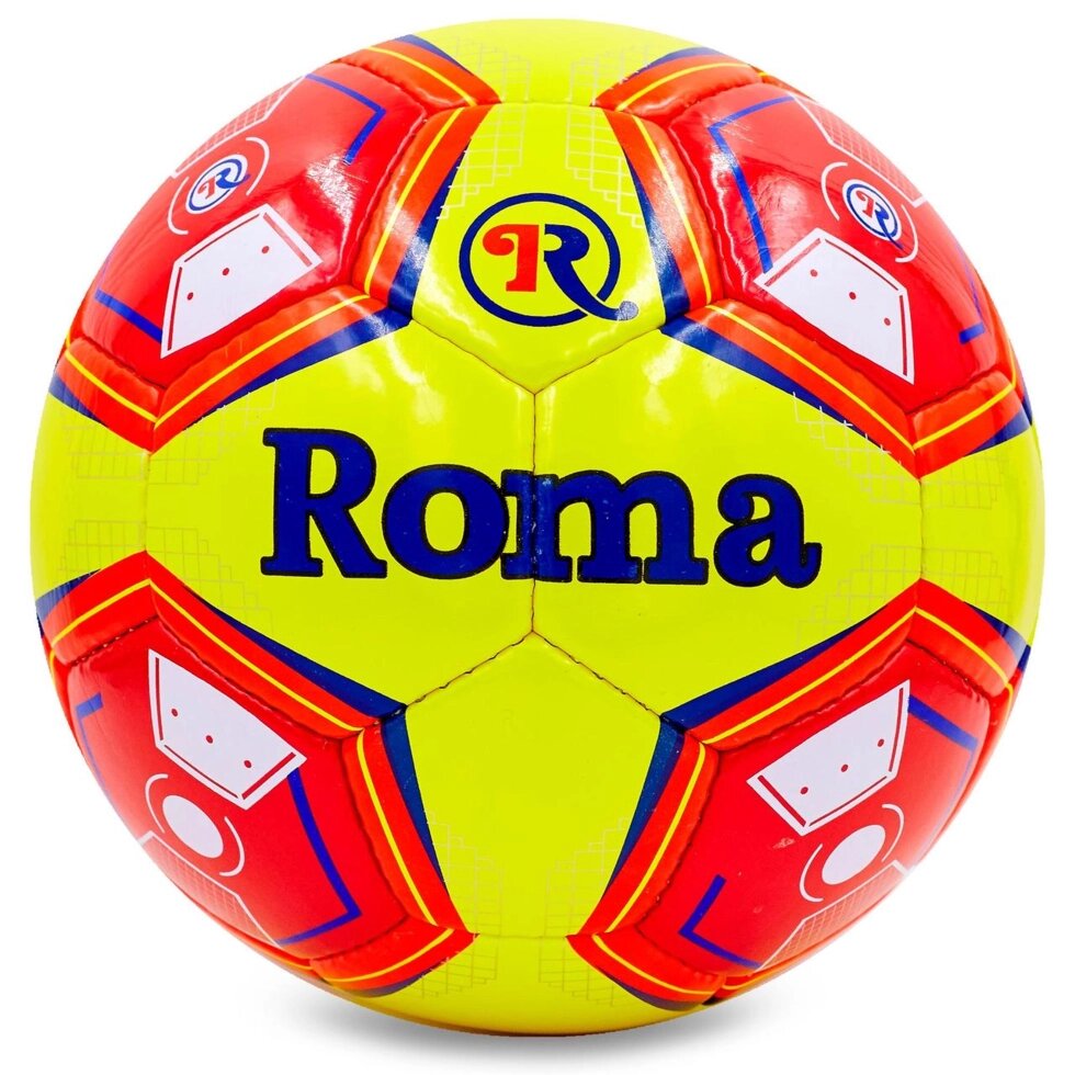 М'яч футбольний №5 PU ламін. ROMA T-1068 (№5, 5 сл., зшитий вручну) від компанії Спортивний інтернет - магазин "One Sport" - фото 1