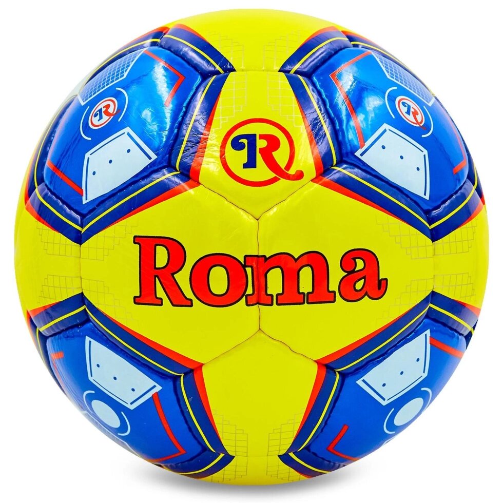 М'яч футбольний №5 PU ламін. ROMA T-1069 (№5, 5 сл., зшитий вручну) від компанії Спортивний інтернет - магазин "One Sport" - фото 1