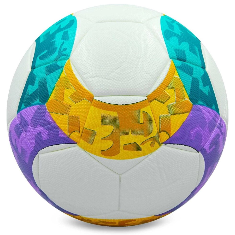 М'яч футбольний №5 PVC ламін. Клеєний 2020 FB-7281 (№5, білий) від компанії Спортивний інтернет - магазин "One Sport" - фото 1