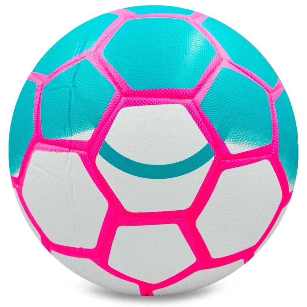 М'яч футбольний №5 PVC ламін. Клеєний ST CLASSIC FB-0081 (№5, блакитний рожевий) від компанії Спортивний інтернет - магазин "One Sport" - фото 1